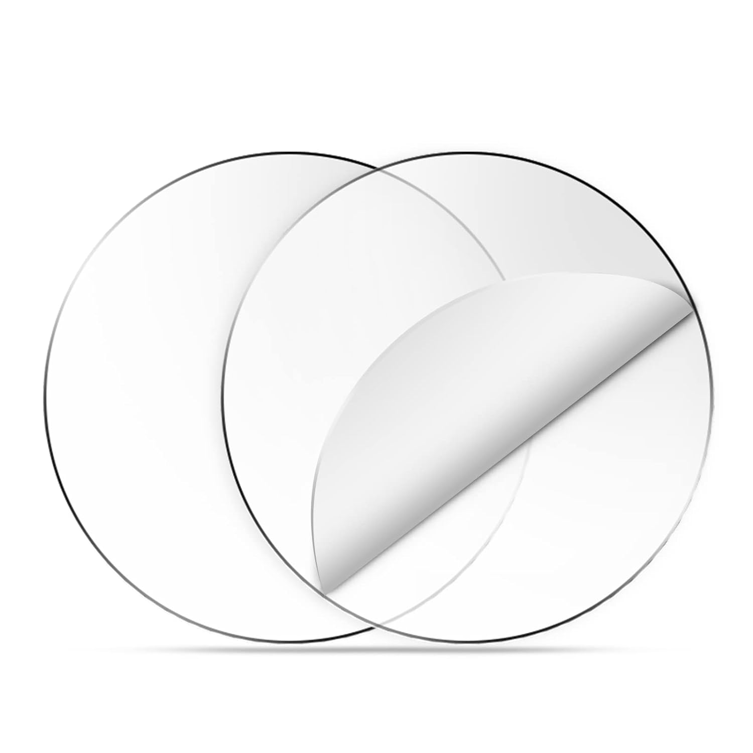 20 Laser Cut Clear Acrylic Blank Round Discs Smooth