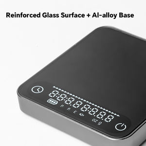 Báscula Digital de Café Mini para Cocina, Diseño Moderno, Carcasa de Metal de Aleación de Aluminio, Modos de Vertido para Espresso, Carga Tipo-C, Temporizador, 2KG - Product Image 3