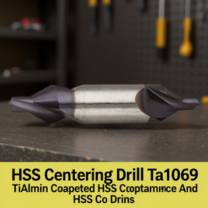 Broca de Centrado HSS TA1069 con Recubrimiento de TiAlN, Brocas HSS y HSS Co - Product Image 3