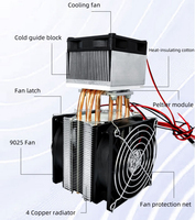 DC 12V 10A Mini réfrigérateur Peltier thermoélectrique système de refroidissement par Air radiateur climatiseur bricolage Kit semi-conducteur refroidisseur