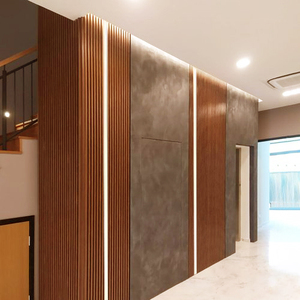 Panel de <span class=keywords><strong>Pared</strong></span> Hueco a Precio Económico, Decoración de Interiores, Paneles de <span class=keywords><strong>Madera</strong></span> para <span class=keywords><strong>Pared</strong></span>, Diseño Interior, Panel de <span class=keywords><strong>Pared</strong></span> Laminado WPC Acanalado - Product Image 5