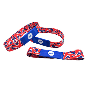Muñequeras elásticas RPET de amistad con logotipo personalizado <span class=keywords><strong>QR</strong></span> Festival <span class=keywords><strong>Ticket</strong></span> pulsera de tela elástica reciclada de marca para eventos - Product Image 6