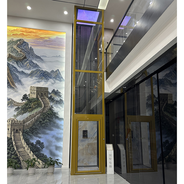 Stainless Steel Surface Traction Elevator Lifts with LED Display Panel for Modern Office Buildings