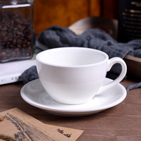 Ensemble tasse et soucoupe en porcelaine céramique pour latte art, café et expresso, capacité 220 ml, sans BPA, écologique