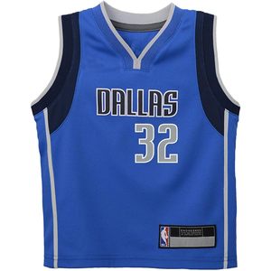 Maillot de basket-ball Dallas Mavericks pour enfants, édition Blue Icon, 32 Flagg, col en V, évacuant l'humidité, pour garçons de 4 à 7 ans - Product Image 2