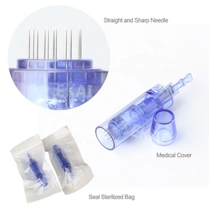 Cartucho de agujas drpen A1 agujas azules con cubierta 1/3/5/7/ 9/12/24/36/42/Nano pines uso para microneelding y PMU - Product Image 2
