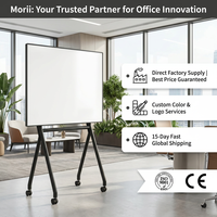 Support interactif mobile pour tableau blanc, chariot TV sur roulettes pour centres d'éducation et de formation