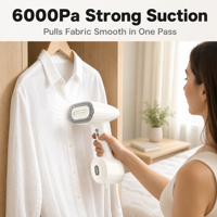 Nouveau Défroisseur Vapeur Électrique Portable et Fer à Repasser à Vapeur 6000Pa Aspiration Maximale Moteur 1200W Conception Anti-Goutte Prêt à Expédier
