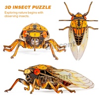 Rompecabezas 3D de Cicaña de Madera Wincent, Kit de Manualidades DIY de Insectos, Juguete Educativo STEM, Modelo Biológico Realista, Regalo de Naturaleza para Niños y Adultos