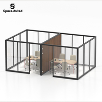 Cloison de séparation de bureau SpaceUnited, panneau modulaire à fixation rapide, installation facile