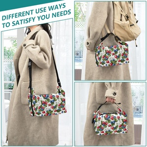 กระเป๋าใส่อาหารกลางวันฮาวายทรอปิคอลแบบกำหนดเองได้ กระเป๋าเก็บความร้อนสำหรับใส่เบอร์รี่พาราไดซ์ เหมาะสำหรับกิจกรรมกลางแจ้ง โรงเรียน และปิกนิก - Product Image 6