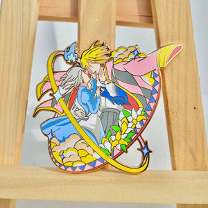 Vendite dirette in fabbrica Film Anime curativo <span class=keywords><strong>Sufi</strong></span> Hal Castle distintivi in metallo personalizzati graziosi perni smaltati - Product Image 1