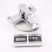 Mitigeur thermostatique mural ITALOMIX pour bain et douche, corps en alliage de zinc poli argenté, poignée unique, robinet de baignoire eau chaude et froide