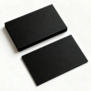 Dotprint Black Custom Luxury <b>Embossed</b> Greeting <b>Card</b> with Gold Foil Stamping and Digital Printing on Cardboard Model 90x54 - Product Image 1