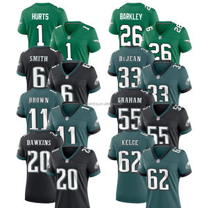 2024 maglia donna philphia camicie da Football americano personalizzate ricamate divise giovanili ricamate loghi di abbigliamento sportivo classico - Product Image 1