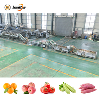 Automatische gember-groentewasmachine, industriële paprika-reiniger, appelwasser, passievrucht reinigings- en drooglijn