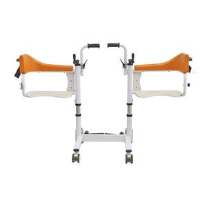 เก้าอี้นั่งถ่ายแบบพับได้พร้อมล้อเลื่อน อุปกรณ์อาบน้ำและนั่งถ่ายสำหรับฟื้นฟูสมรรถภาพ - Product Image 6