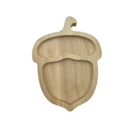 Plateau de rangement multifonctionnel en bois massif ESTICK, plateau de service en bois en forme d'arbre pour la maison, cadeau de Noël