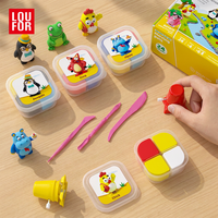 Ensemble de jouets éducatifs pour enfants, argile super légère non toxique et non collante, 4 couleurs par moule