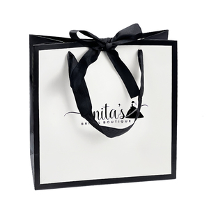 Offre Spéciale d'emballage en papier personnalisé Sacs en papier à emporter avec impression <span class=keywords><strong>de</strong></span> logo personnalisé, poignée en croix <span class=keywords><strong>Crain</strong></span> Emballage <span class=keywords><strong>de</strong></span> sac cadeau <span class=keywords><strong>de</strong></span> luxe - Product Image 1