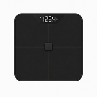 Balance de salle de bain électronique connectée Renpho Smart Tuya pour la mesure de la graisse corporelle et du fitness, avec Bluetooth, bleue
