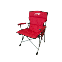 Chaise de plage pliable rembourrée portable, supportant jusqu'à 355 lb, avec accoudoirs en plastique et poche latérale pour l'extérieur, les voyages, les pique-niques, la randonnée