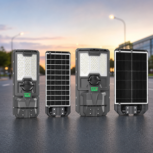 Lampadaire <span class=keywords><strong>Solaire</strong></span> Intégré Tout-en-un Haute Luminosité IP65 Étanche avec Capteur Radar pour Éclairage Extérieur de Projets Routiers et Autoroutiers - Product Image 1