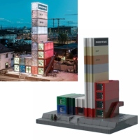 Bloques de Construcción Personalizados para Empresas, Modelo Arquitectónico de Edificio de Empresa, Juego de Ladrillos Emblemáticos, OEM, ODM, Regalo Promocional