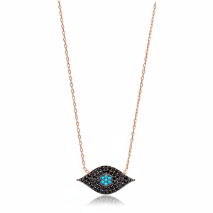 Pendentif à breloques en forme d'oeil turc fait à la main, vente en gros, bijoux en argent Sterling 925 - Product Image 2