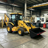 Backhoe Loader dan Excavator-Loader dengan Sistem Offset Fleksibel untuk Penggalian Parit Pinggir Jalan