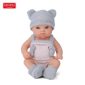 Hot selling soft silicon baby clothes alive dolls vinyl doll 8 inch baby dolls sale