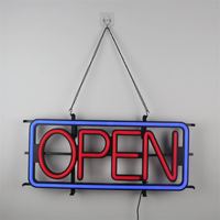 Lettre lumineuse d'intérieur décorative gratuite, publicité personnalisée, lumière flexible ouverte, enseigne néon flexible pour magasin ou magasin