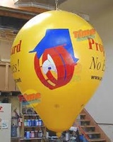Ballon publicitaire gonflable à l'hélium de taille personnalisée 2m 2,5m pour la promotion et la décoration d'événements en plein air