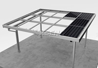 Stock européen, vente en gros, structures de carport modernes, conception de structure de stationnement solaire en aluminium, installation de système de carport solaire