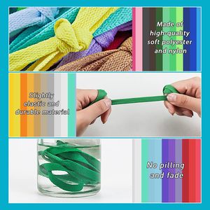 30 Paia di <span class=keywords><strong>Lacci</strong></span> Piatti <span class=keywords><strong>Colorati</strong></span> per Scarpe da 31" 40" 47" 54" per Sneakers, Stivali, Scarpe da Skate e Scarpe Sportive - Product Image 3