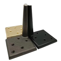 Accessoires de quincaillerie pour meubles Table basse Triangle pieds de meuble pieds de canapé en métal noir doré pour meubles