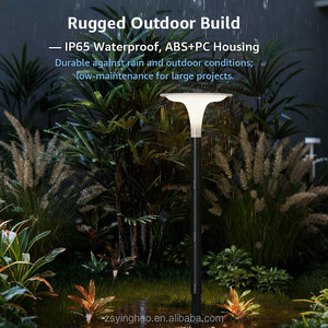 Thiết kế mới năng lượng mặt trời Powered sân Pathway Ánh Sáng IP65 không thấm nước cảnh quan ngoài trời vườn năng lượng mặt trời LED Lawn bollard đèn - Product Image 2