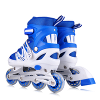 Patins à roulettes en ligne pour enfants à prix d'usine, 4 roues réglables, avec lumières LED, pour garçons et filles