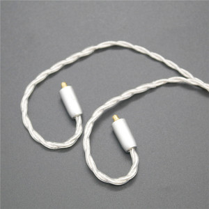 สายหูฟังแบบ Lightning พร้อมไมโครโฟน สายสัญญาณเสียง MMCX ชุบเงิน สำหรับอุปกรณ์ Apple - Product Image 5