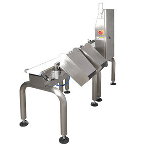 Báscula de control automática de 2 etapas de alta precisión con cinta transportadora para alimentos, rechazador con pantalla táctil, altura personalizada, OEM ODM - Product Image 2