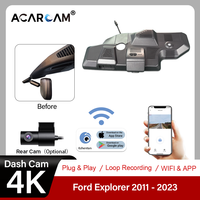 Dash Cam 4K UHD Khusus F-150 F-250 RAPTOR 2021-2025 Perekaman Berulang G-sensor Kontrol Aplikasi WIFI Perekam Video Kotak Hitam Mobil