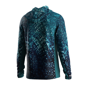 Camiseta de Pesca con Capucha y Manga Larga, Refrigeración en las Axilas, Protección UV, Ligera, para Pesca desde el Lado del Río y desde el Barco - Product Image 2
