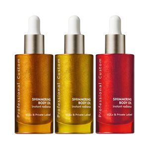 Olio Abbronzante Glitterato Private Label Effetto Scintillante Idratante per Corpo e Viso - Acceleratore di Abbronzatura per Donna - Product Image 2