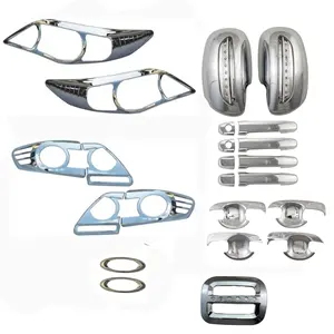 Gran oferta de accesorios para coche, juego de molduras exteriores, decoración de cubierta de Faro, ABS cromado para Toyota Corolla 2011