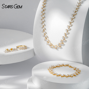Ensembles <span class=keywords><strong>de</strong></span> bijoux en <span class=keywords><strong>diamant</strong></span> certifiés <span class=keywords><strong>de</strong></span> luxe, bague en or 18 carats personnalisée, boucles d'oreilles, <span class=keywords><strong>bracelet</strong></span>, collier, parure <span class=keywords><strong>de</strong></span> bijoux en <span class=keywords><strong>diamant</strong></span> <span class=keywords><strong>de</strong></span> laboratoire pour femmes - Product Image 2