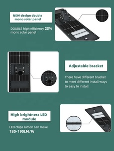 Vườn IP65 không thấm nước đường Đèn tích hợp LED chất lượng cao điện năng lượng mặt trời ánh sáng đường phố ngoài trời - Product Image 4