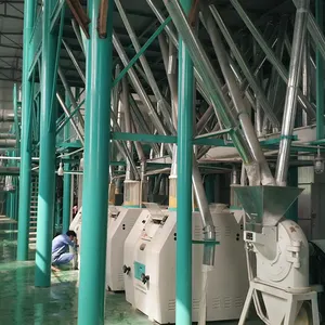 100T/24H complete pneumatic roller wheat Flour Mill plant from China