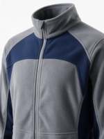 Veste d'uniforme scolaire à col montant en polaire, entièrement zippée, facile d'entretien, pour étudiants, avec poches passepoilées, pour le bureau, les équipes et les entreprises (OEM/ODM)