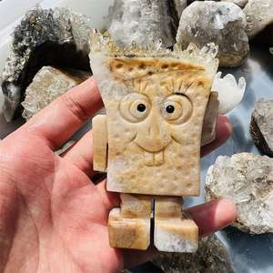 Commercio all'ingrosso di alta qualità naturale guarigione cluster artigianato citrino cristallo cluster <span class=keywords><strong>spongebob</strong></span> per la decorazione dei regali - Product Image 6