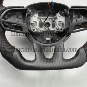 Explosive New Products Matte Carbon Perforated Leather Steering Wheel for Dodge Challenger Car Steering Wheel - Product Image 5